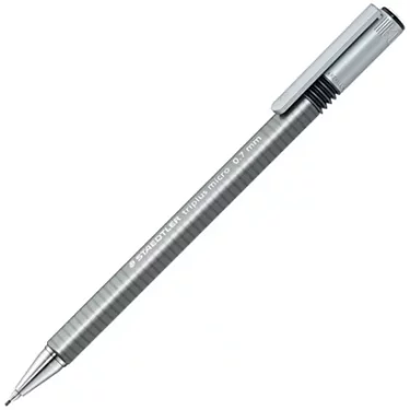 Staedtler Triplus Micro 774 Portaminas, mina de 0,7 mm, B, cuerpo triangular gris